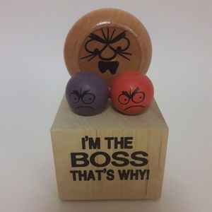 NEW Wood Toons I'm The BOSS That's Why! Hand Made in the USA